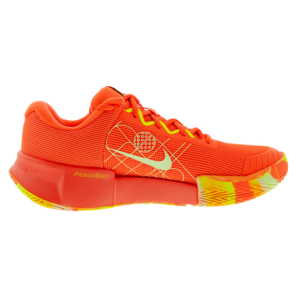 Women's GP Pickleball Pro Court Shoes Hyper Orange and Volt
