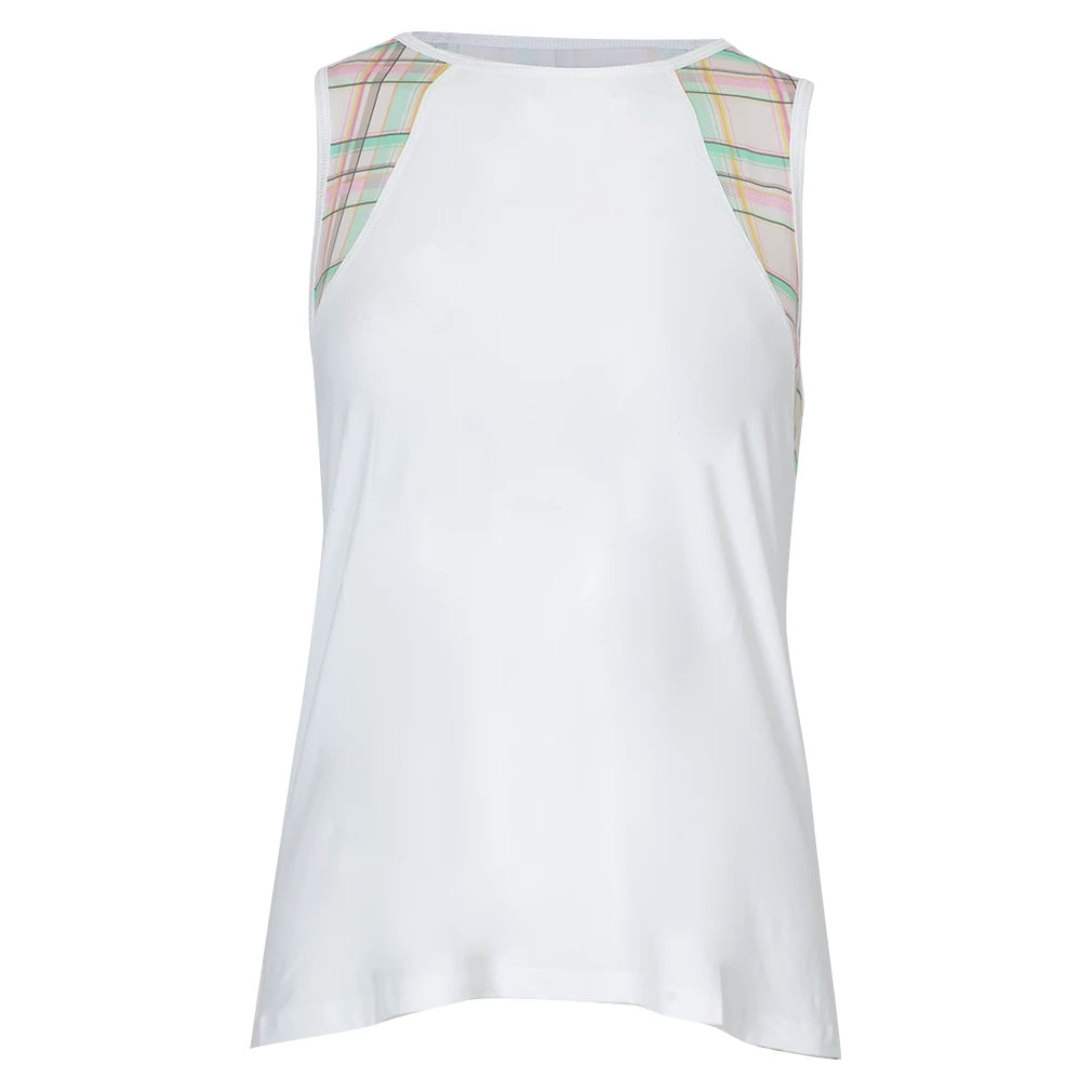 Women's Swing Tank White and Puffplaid