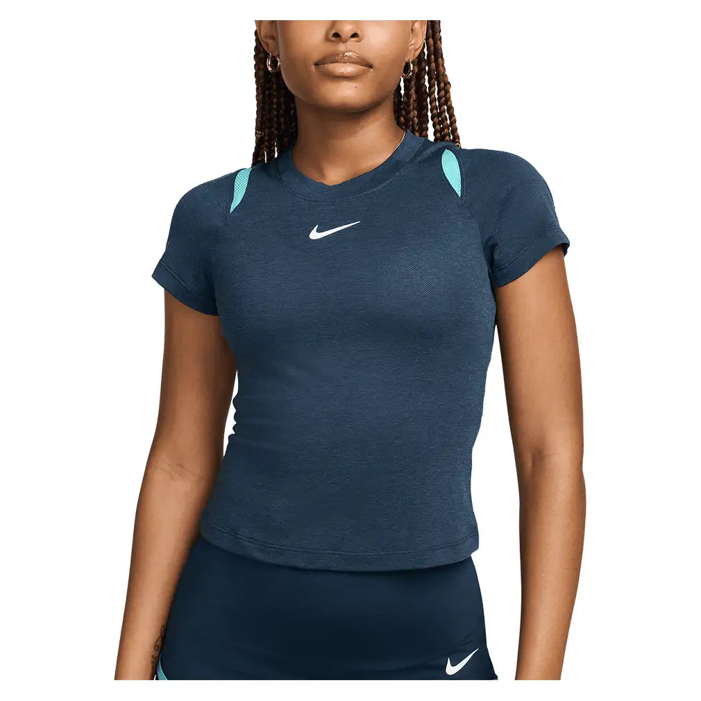 Womens Adventage Short Sleeve Tennis Top