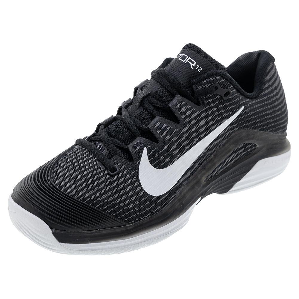 Men's Zoom Vapor 12 Shoes Black and White