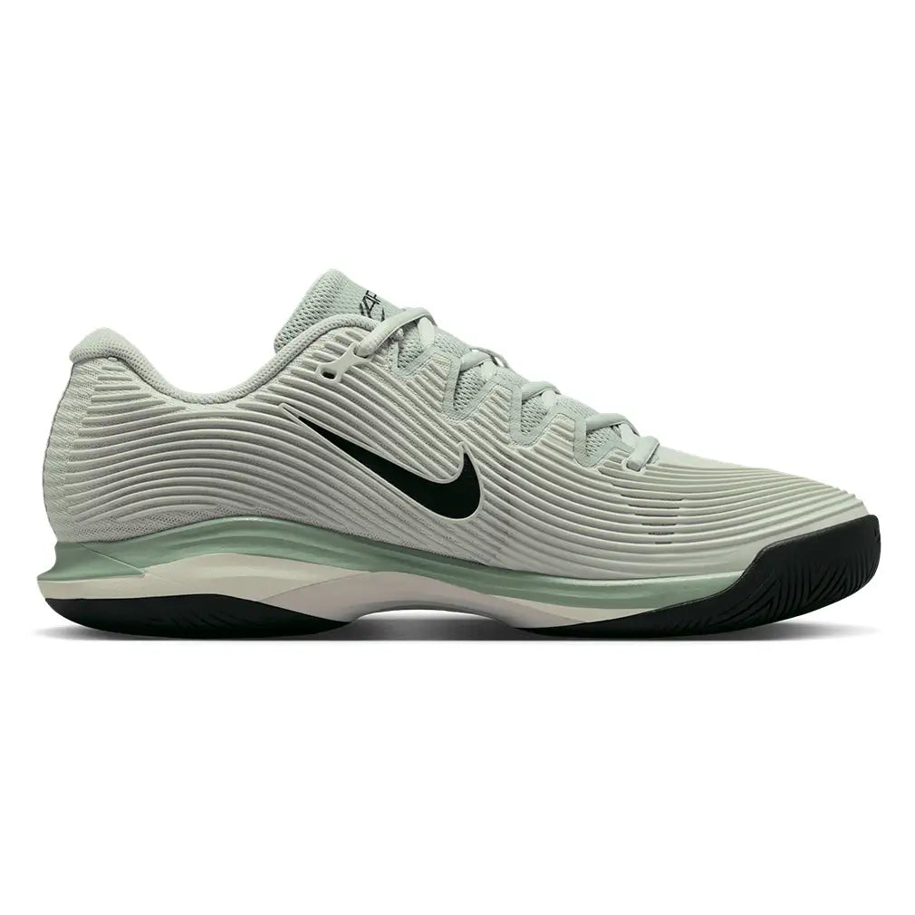 Men's Zoom Vapor 12 Shoes Light Silver and Black