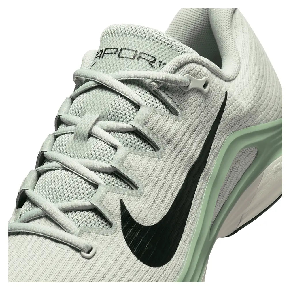 Men's Zoom Vapor 12 Shoes Light Silver and Black