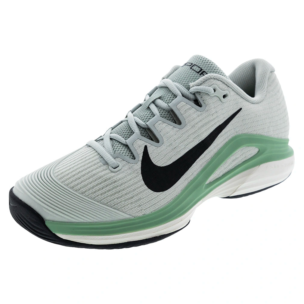 Men's Zoom Vapor 12 Shoes Light Silver and Black