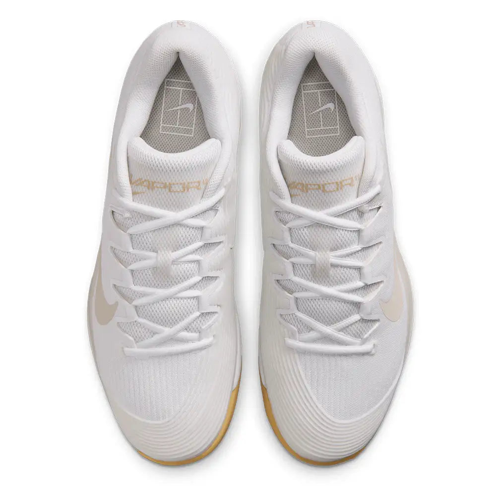 Men's Zoom Vapor 12 Shoes White and Lt Orewood Brown