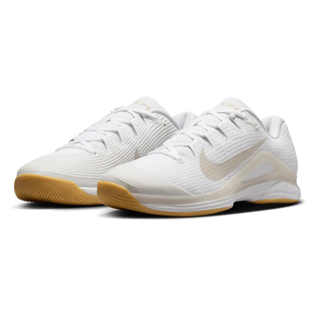 Men's Zoom Vapor 12 Shoes White and Lt Orewood Brown