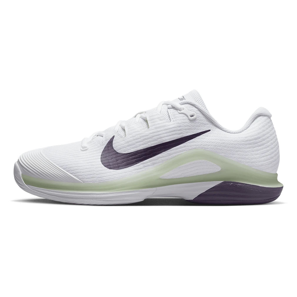 Men's Zoom Vapor 12 Shoes White and Dark Raisin