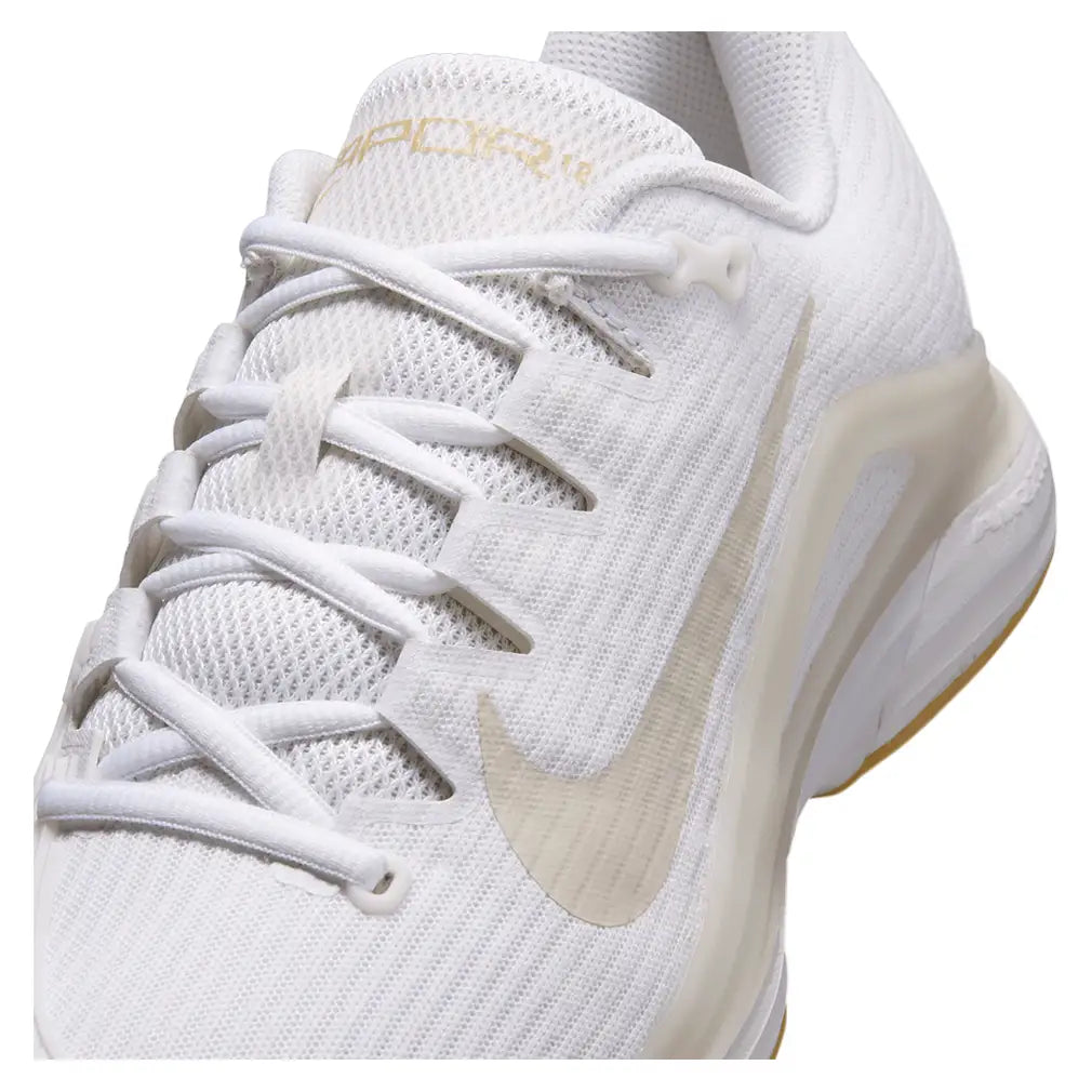 Women's Zoom Vapor 12 Shoes White and Lt Orewood Brown