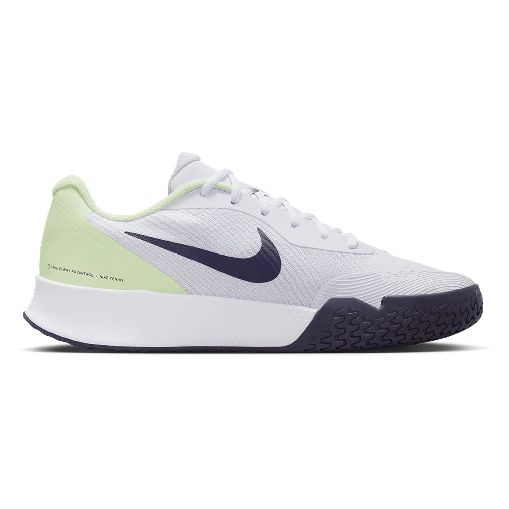 Men's Vapor Lite 3 Shoes White and Dark Raisin