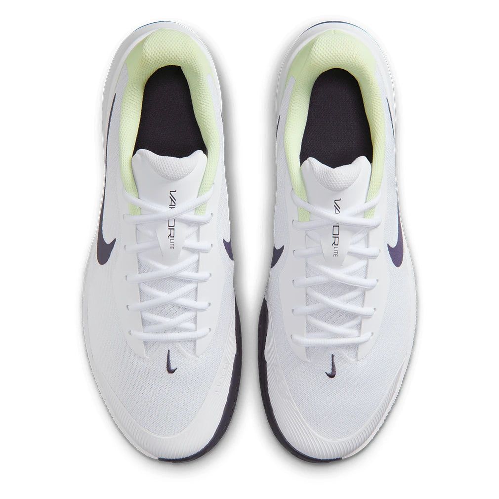 Men's Vapor Lite 3 Shoes White and Dark Raisin