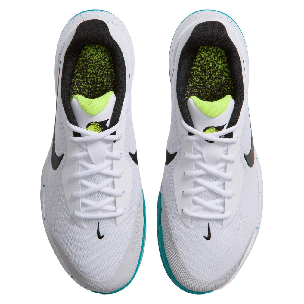 Women's Vapor Lite 3 Shoes White and Volt, Nike, Pickleball Express, FZ2156-125H26-2