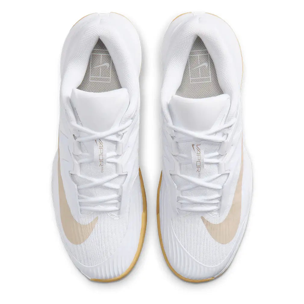 Men's Zoom Vapor Pro 3 Shoes White and Lt Orewood Brown