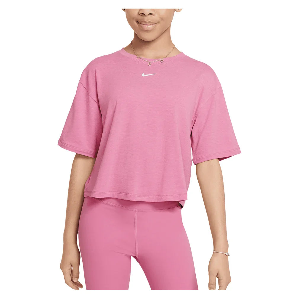 Girls' One Relaxed Dri-FIT Short-Sleeve Top