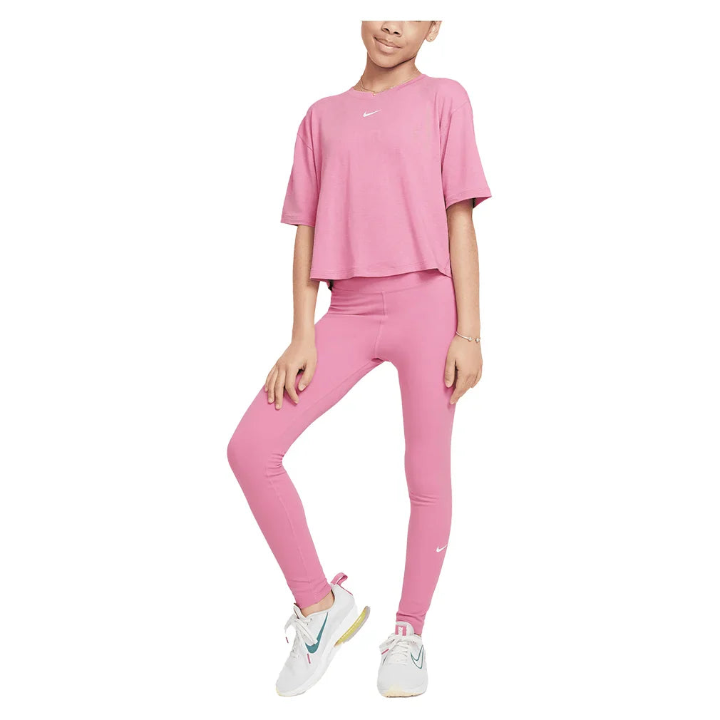 Girls' One Relaxed Dri-FIT Short-Sleeve Top