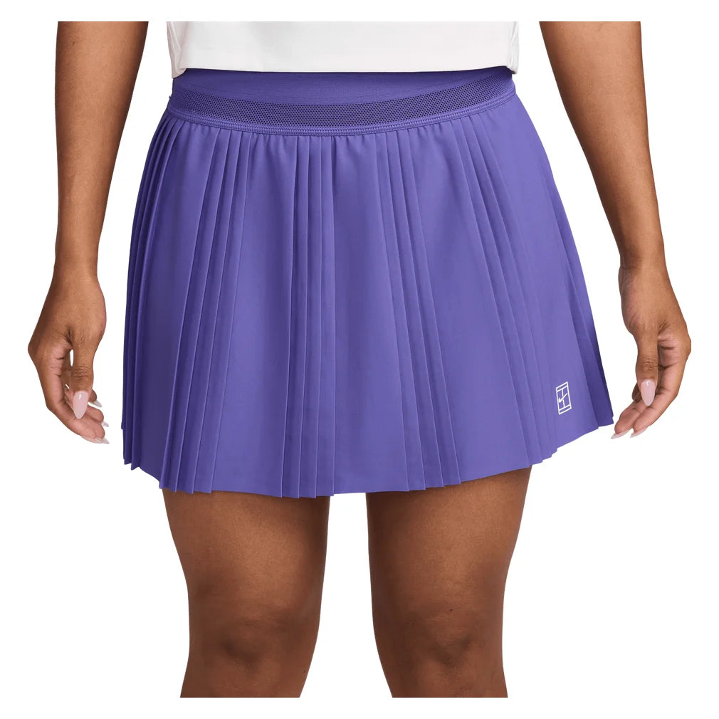 Women's Court Dri-FIT Advantage Pleated Skort, Nike, 579 Dark Iris/White, Pickleball Express, FZ6512-H26-579-DARK-IRIS-WHITE-1