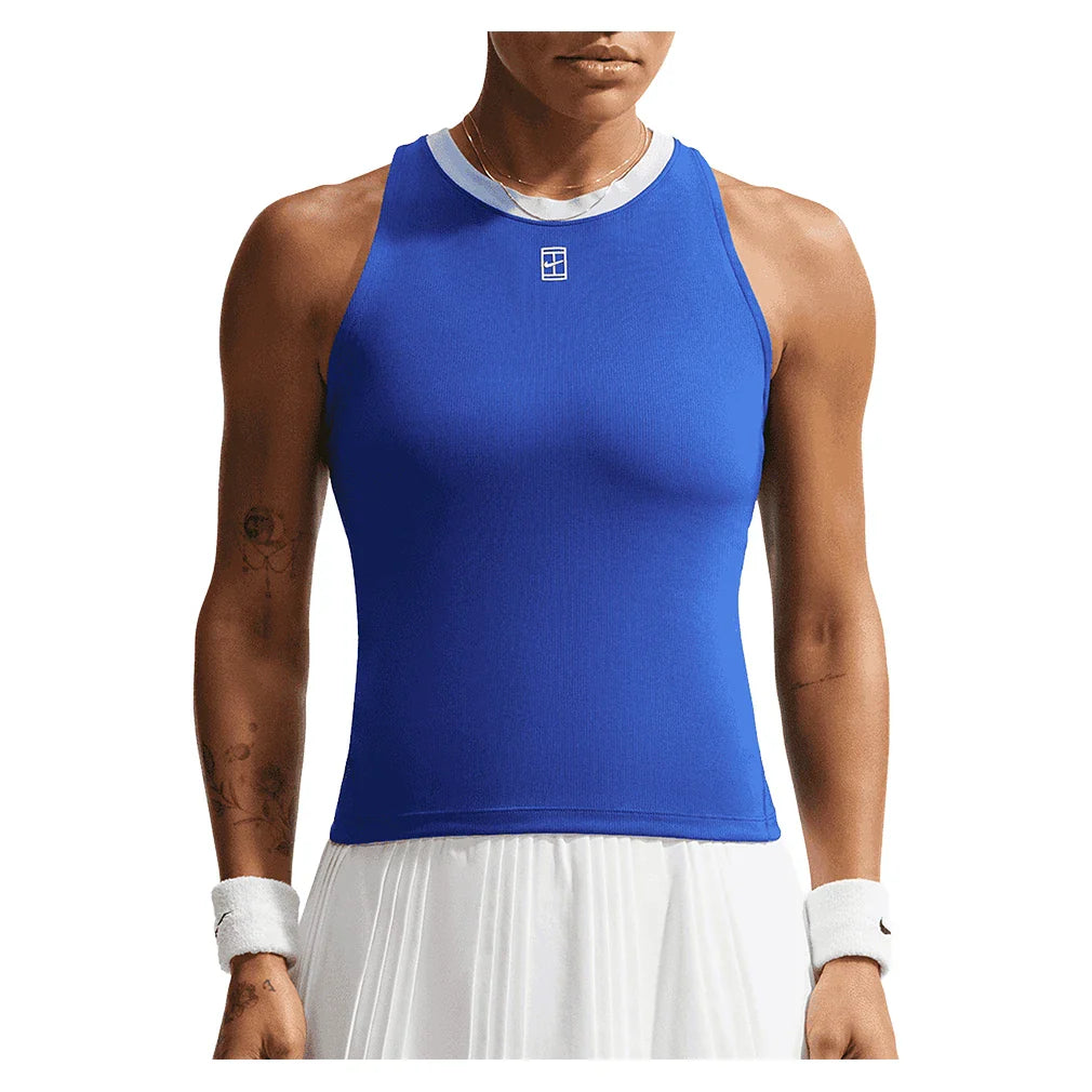 Women's Court Dri-FIT Advantage Tank Old Royal and White
