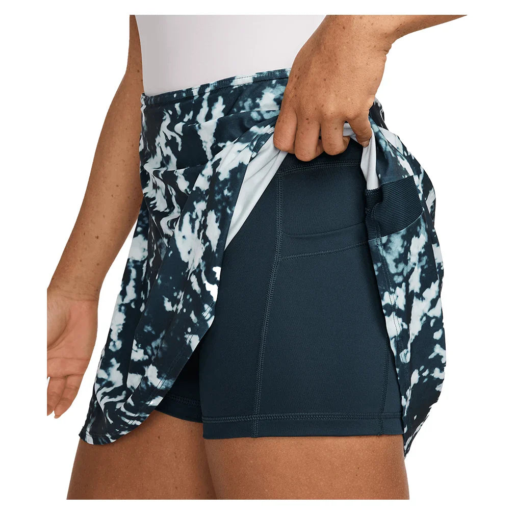 Women's Dri-FIT Victory Flouncy 15" Print Skort Armory Navy and White
