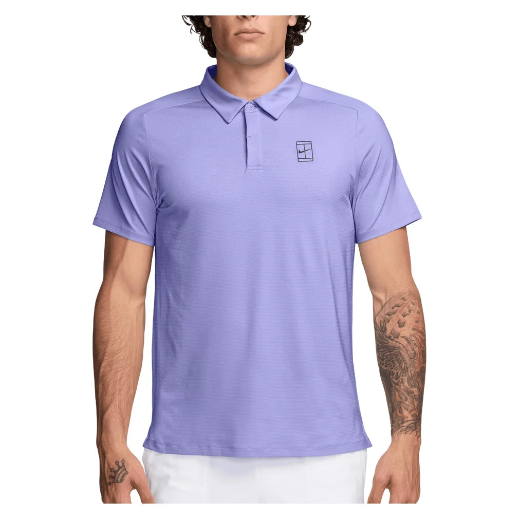 Men's Court Dri-FIT Advantage Polo Purple Pulse and Gridiron, Nike, Purple Pulse/Gridiron, Pickleball Express, FZ6907-580H26-PURPLE-PULSE-GRIDIRON-1