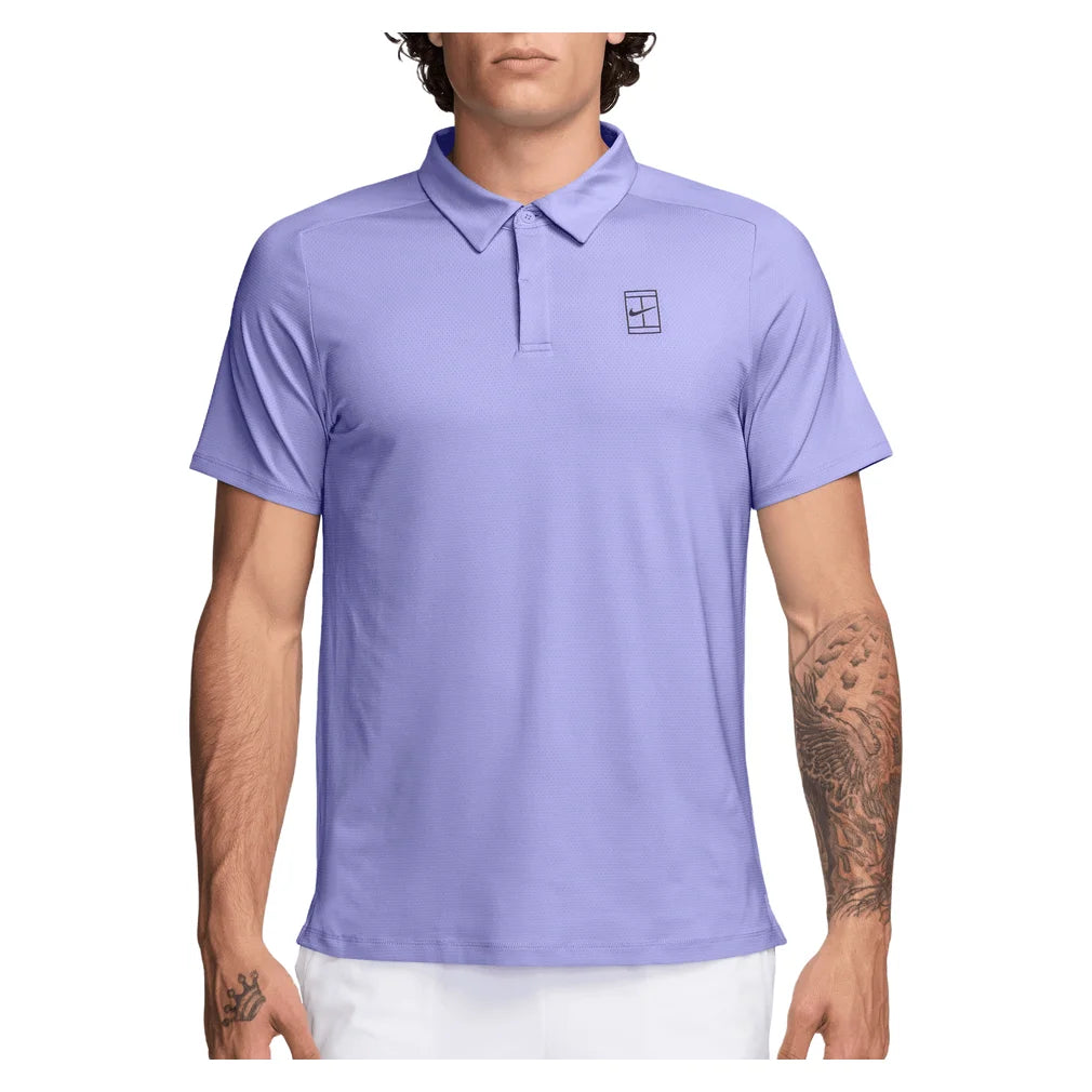 Men's Court Dri-FIT Advantage Polo Purple Pulse and Gridiron, Nike, Purple Pulse/Gridiron, Pickleball Express, FZ6907-580H26-PURPLE-PULSE-GRIDIRON-2