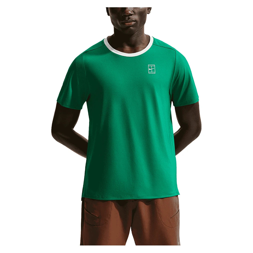 Men's Court Dri-FIT Advantage Top Malachite and White