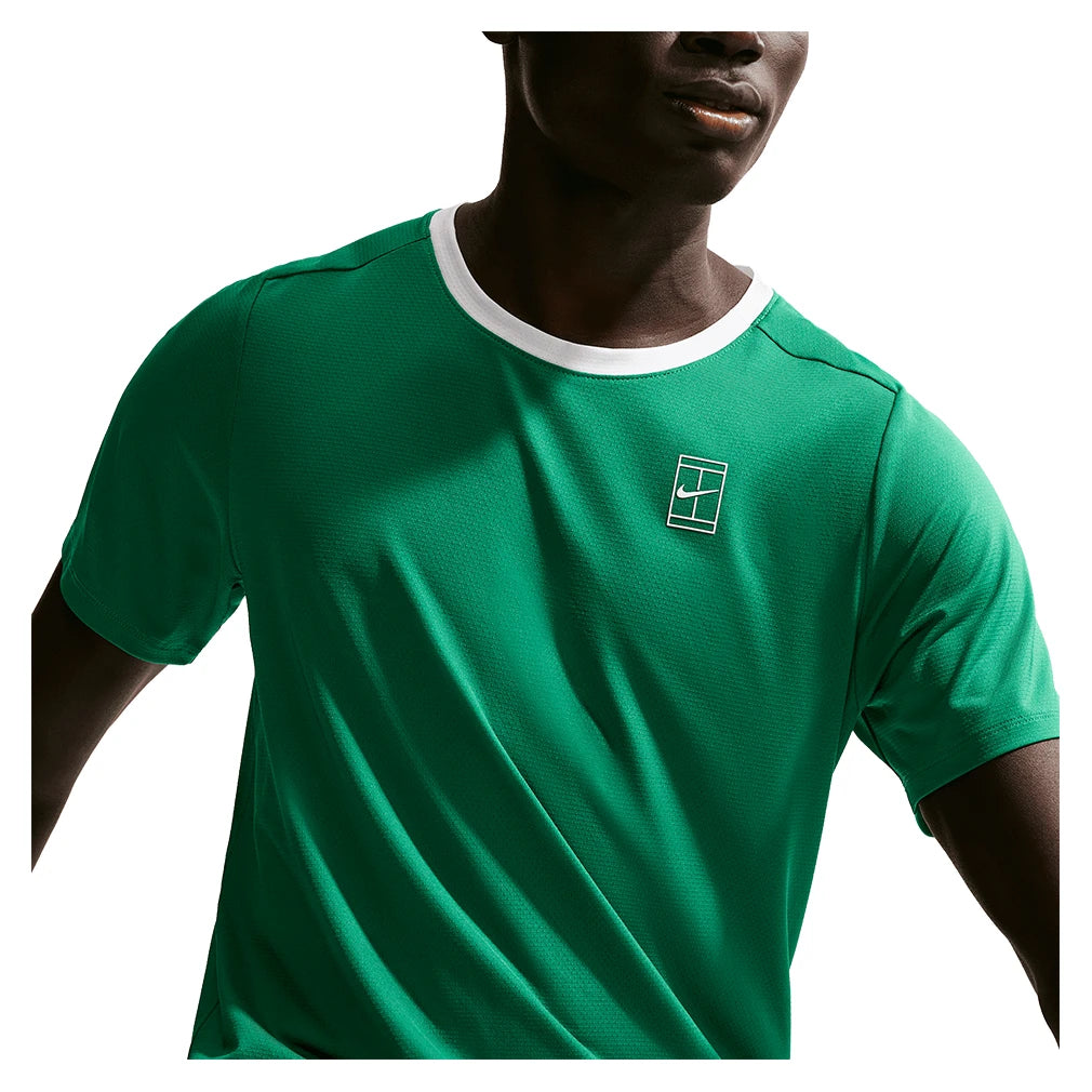 Men's Court Dri-FIT Advantage Top Malachite and White