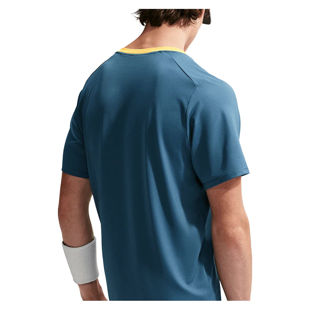 Men's Court Dri-FIT Advantage Top New Slate and Laser Orange