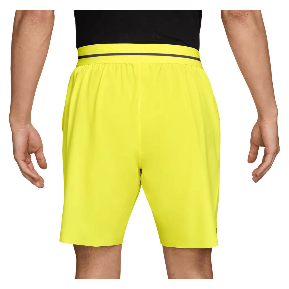 Men's Court Dri-FIT Advantage 8 Inch Short Lemon Venom and Purple Dynasty, Nike, Pickleball Express, FZ9322-750H26-1