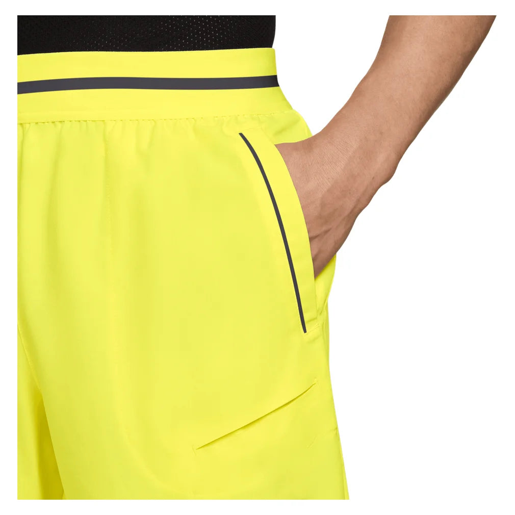 Men's Court Dri-FIT Advantage 8 Inch Short Lemon Venom and Purple Dynasty, Nike, Pickleball Express, FZ9322-750H26-3