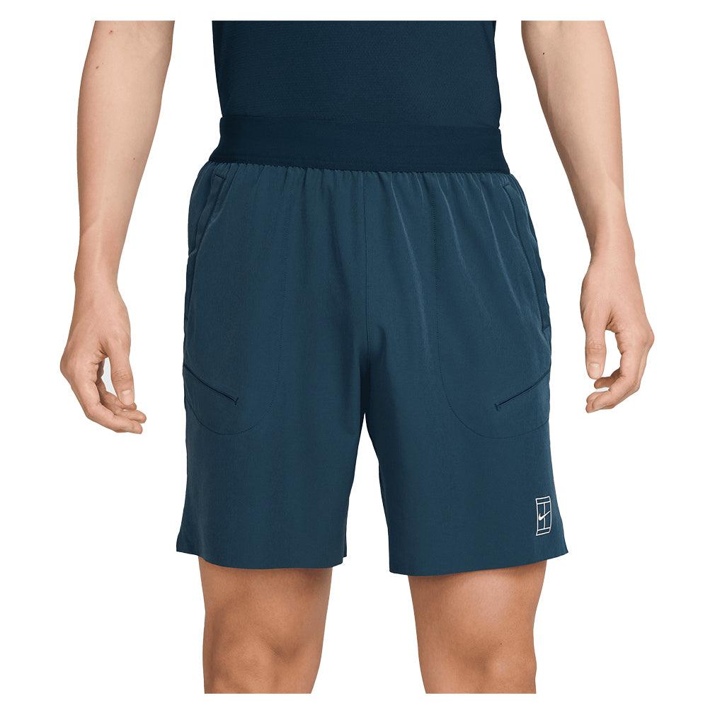Men's Dri-Fit Advantage 8 inch Short Armory Navy and White