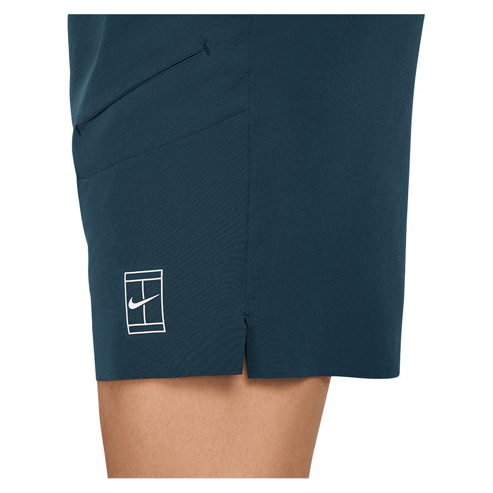 Men's Dri-Fit Advantage 8 inch Short Armory Navy and White