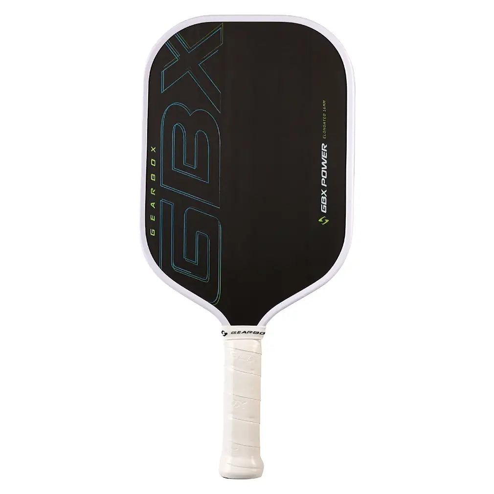 GBX Power Elongated 16mm Pickleball Paddle Black and Blue
