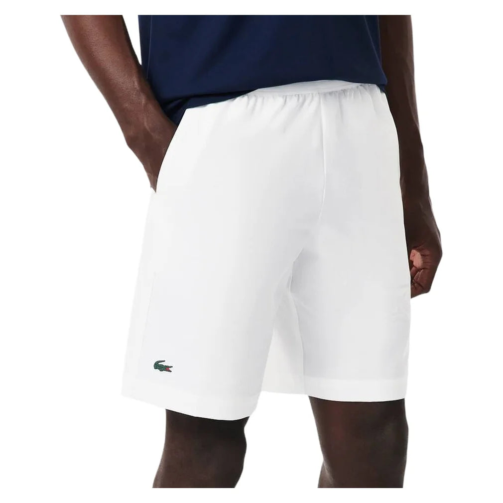 Men's Ultra-Dry Short White, Lacoste, Pickleball Express, GH7452-001B-1