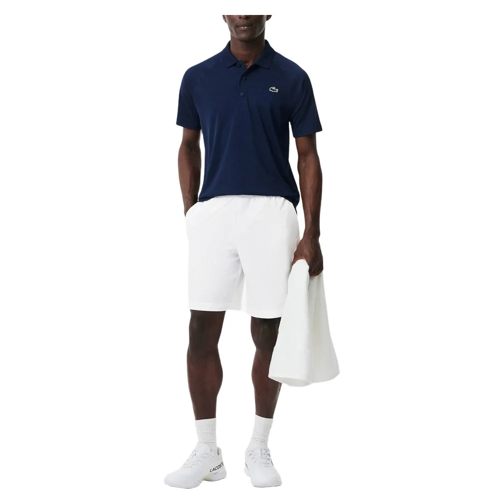 Men's Ultra-Dry Short White, Lacoste, Pickleball Express, GH7452-001B-3