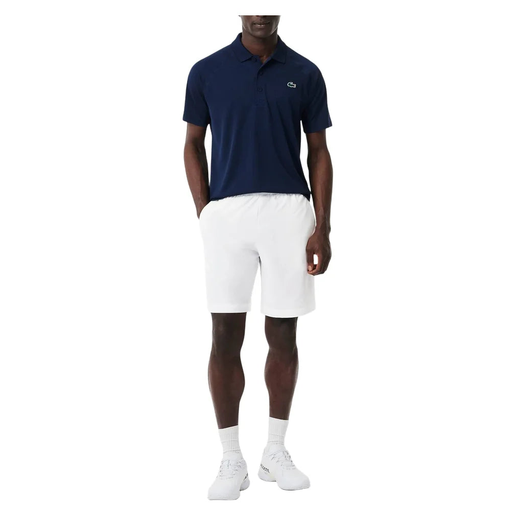 Men's Ultra-Dry Short White, Lacoste, Pickleball Express, GH7452-001B-4