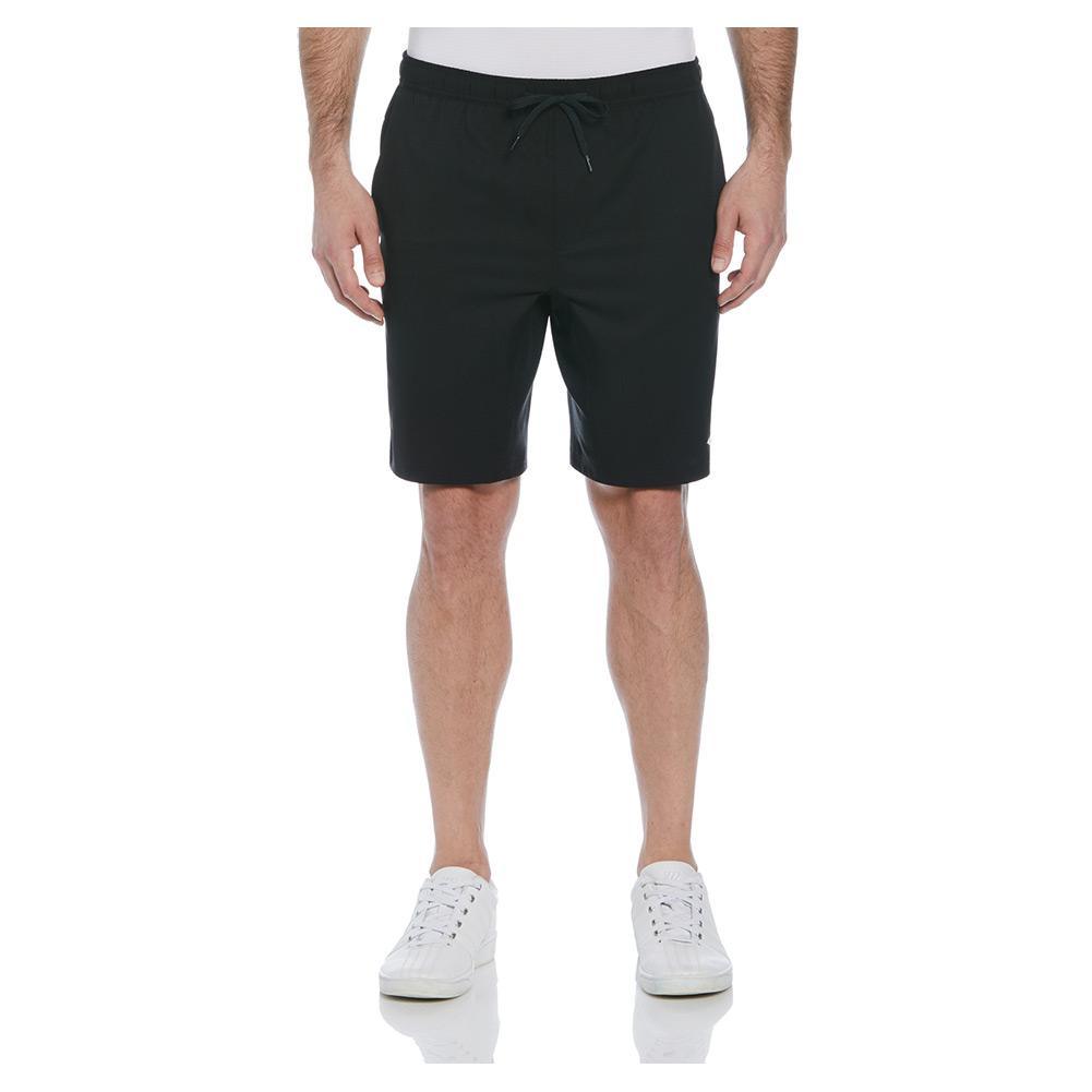 Men's Solid Athletic 9 Inch Short Caviar