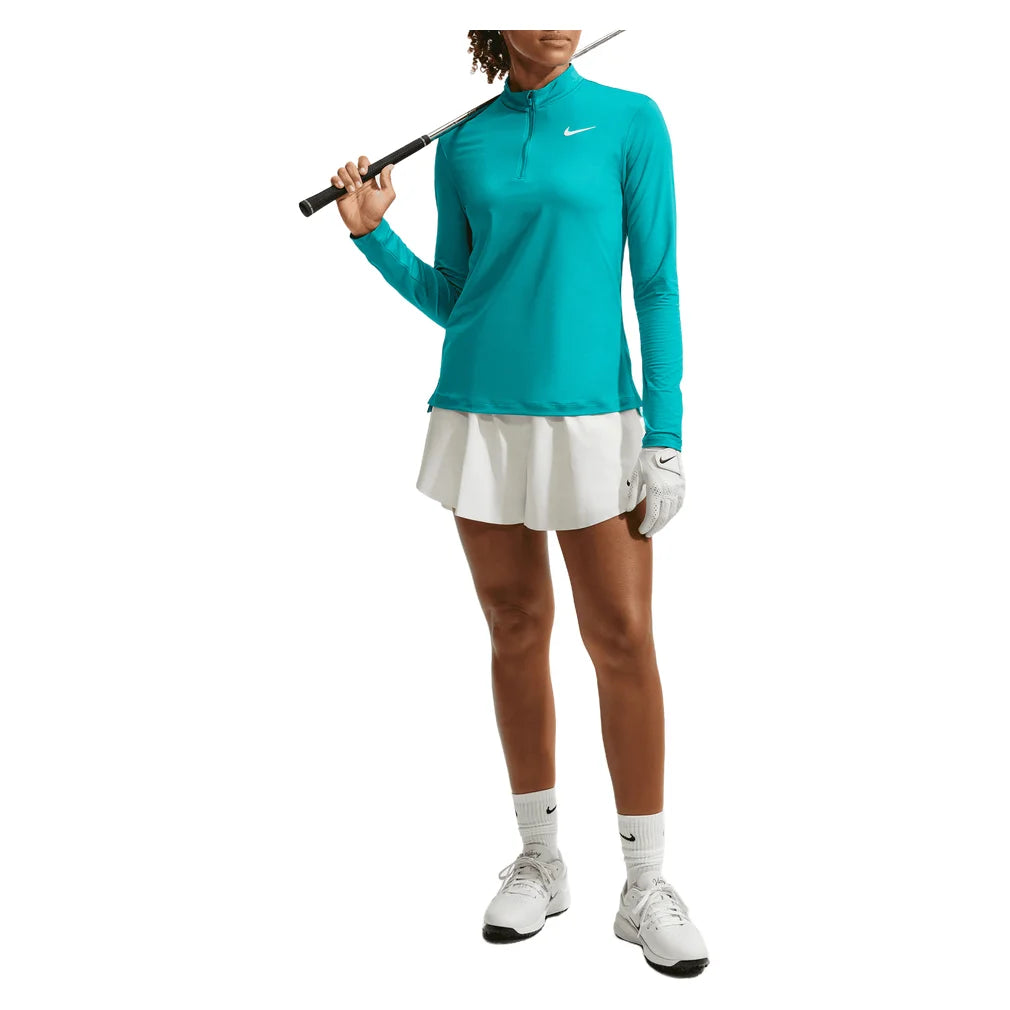 Women's Dri-FIT UV Victory 1/4-Zip Top Energy and White, Nike, Pickleball Express, HF6586-300H26-1