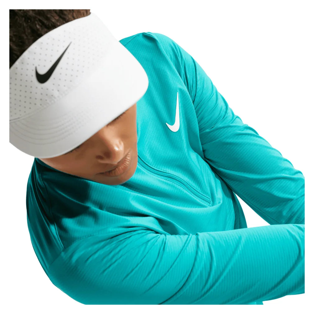 Women's Dri-FIT UV Victory 1/4-Zip Top Energy and White, Nike, Pickleball Express, HF6586-300H26-4