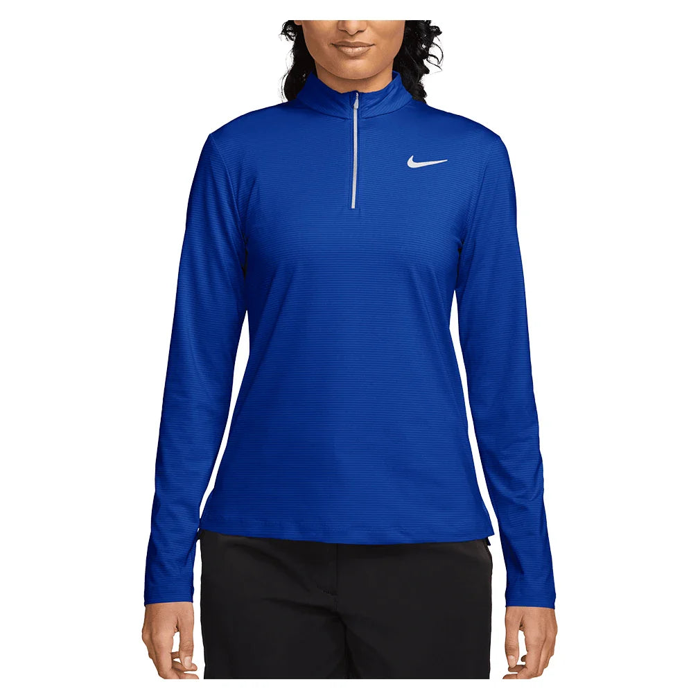 Women's Dri-FIT UV Victory 1/4-Zip Top Old Royal and White