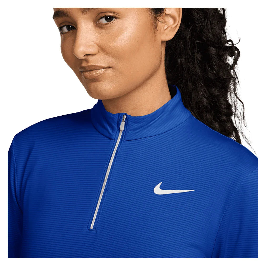 Women's Dri-FIT UV Victory 1/4-Zip Top Old Royal and White