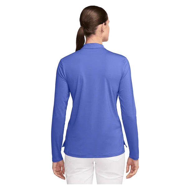 Women's Dri-FIT UV Victory Half Zip Top Sapphire and White