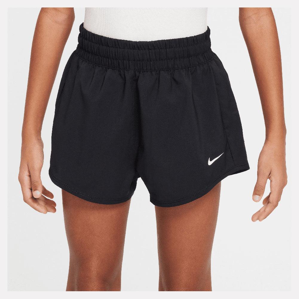 Girls' One Dri-Fit 2in1 3 inch Training Shorts Black and White
