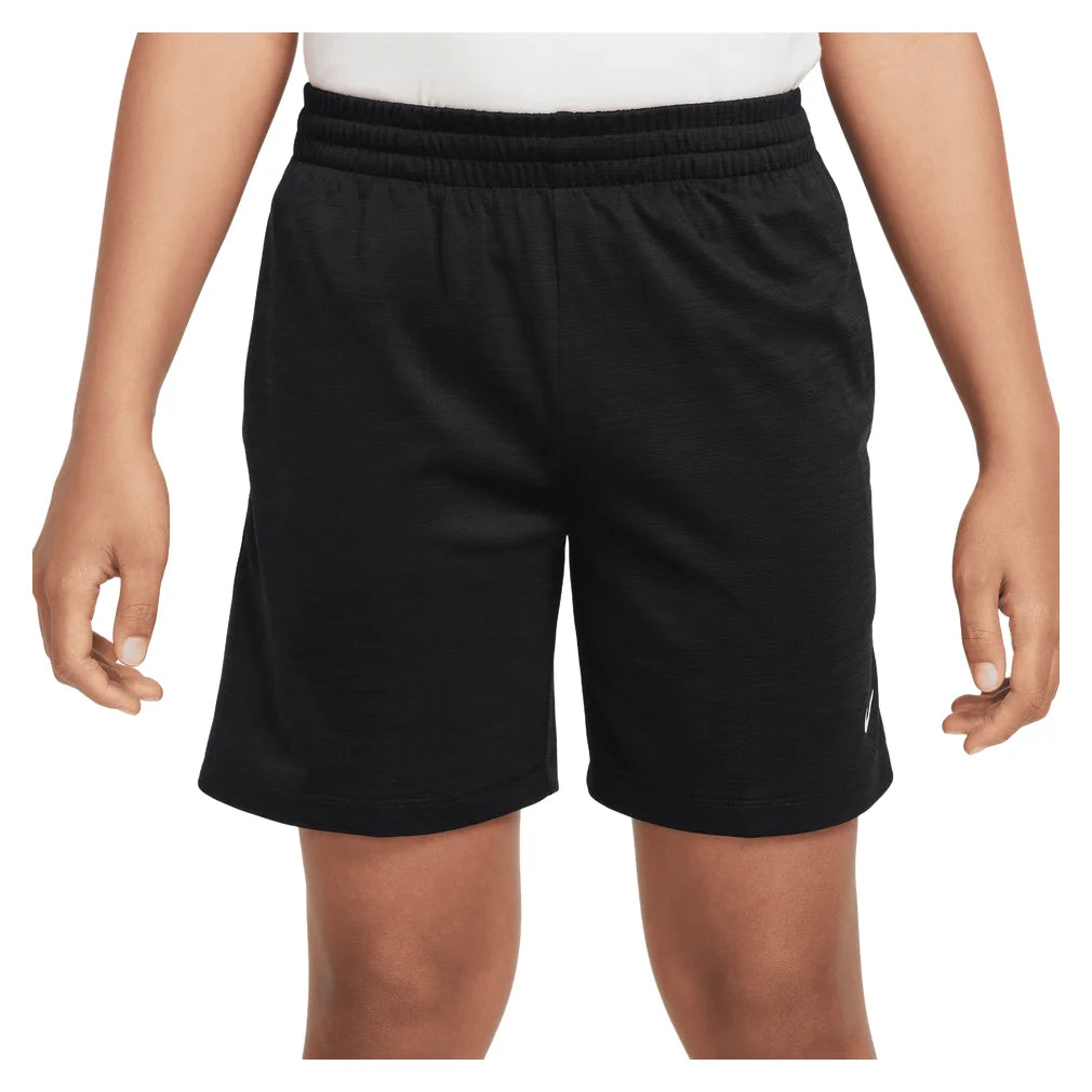 Boys' Dri-FIT Multi Heather Training Shorts Black, Nike, Black, Pickleball Express, HF9006-010BH26-BLACK-1