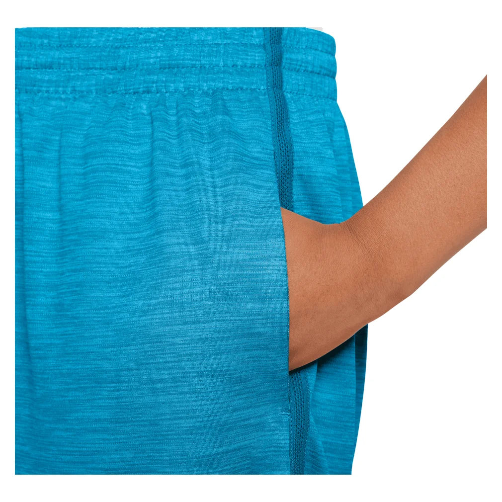 Boys' Dri-FIT Multi Heather Training Shorts Lt Current and Glacier Blue, Nike, Pickleball Express, HF9006-418H26-3