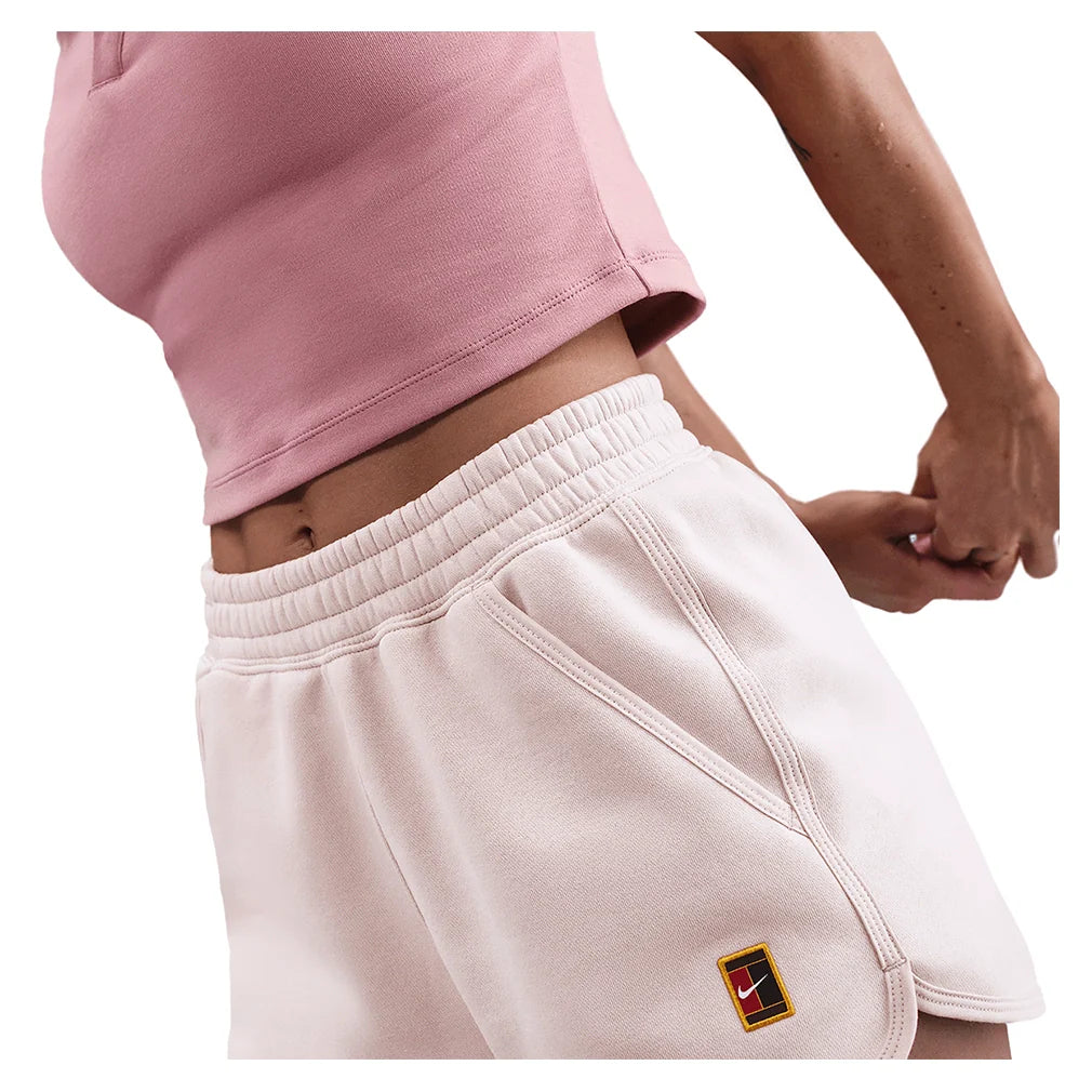 Women's Court Heritage Mid-Rise Fleece Shorts Silt Red
