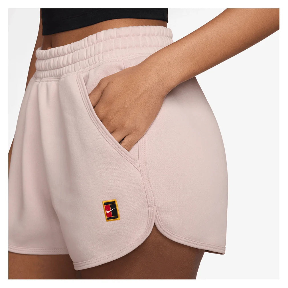 Women's Court Heritage Mid-Rise Fleece Shorts Silt Red