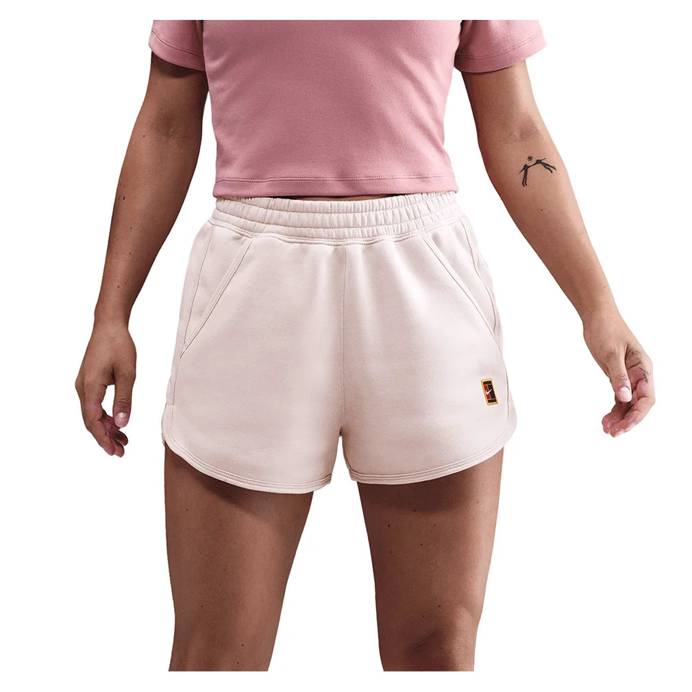 Women's Court Heritage Mid-Rise Fleece Shorts Silt Red