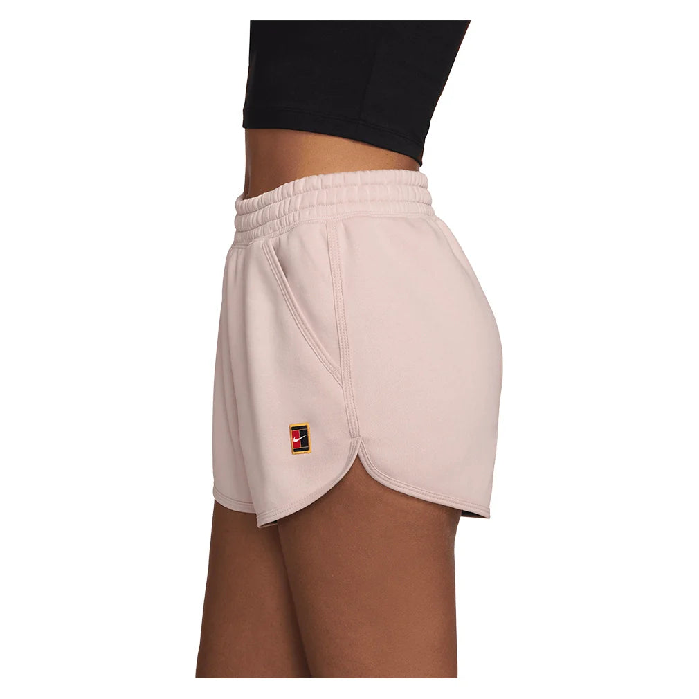 Women's Court Heritage Mid-Rise Fleece Shorts Silt Red