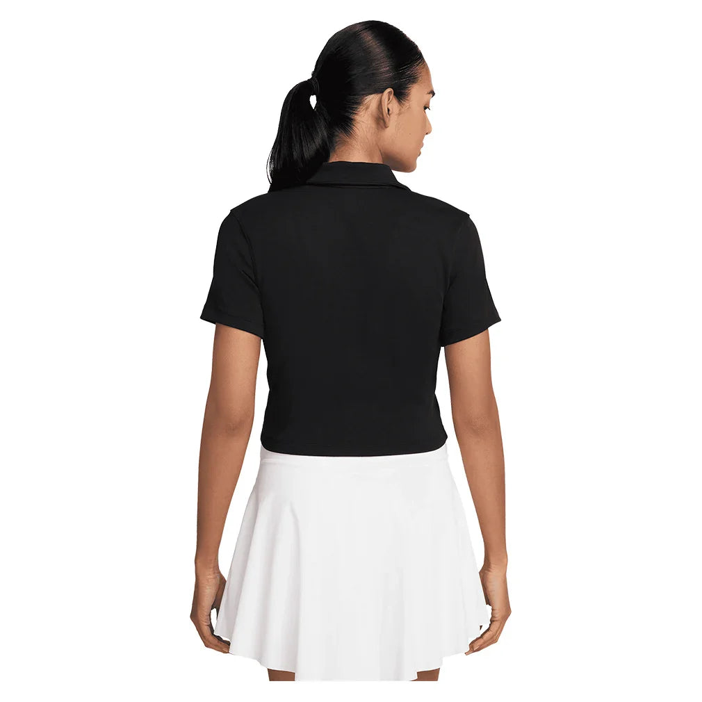 Women's Court Heritage Short-Sleeve Cropped Polo
