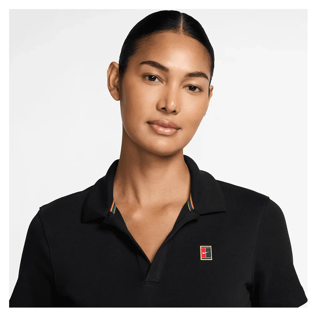 Women's Court Heritage Short-Sleeve Cropped Polo