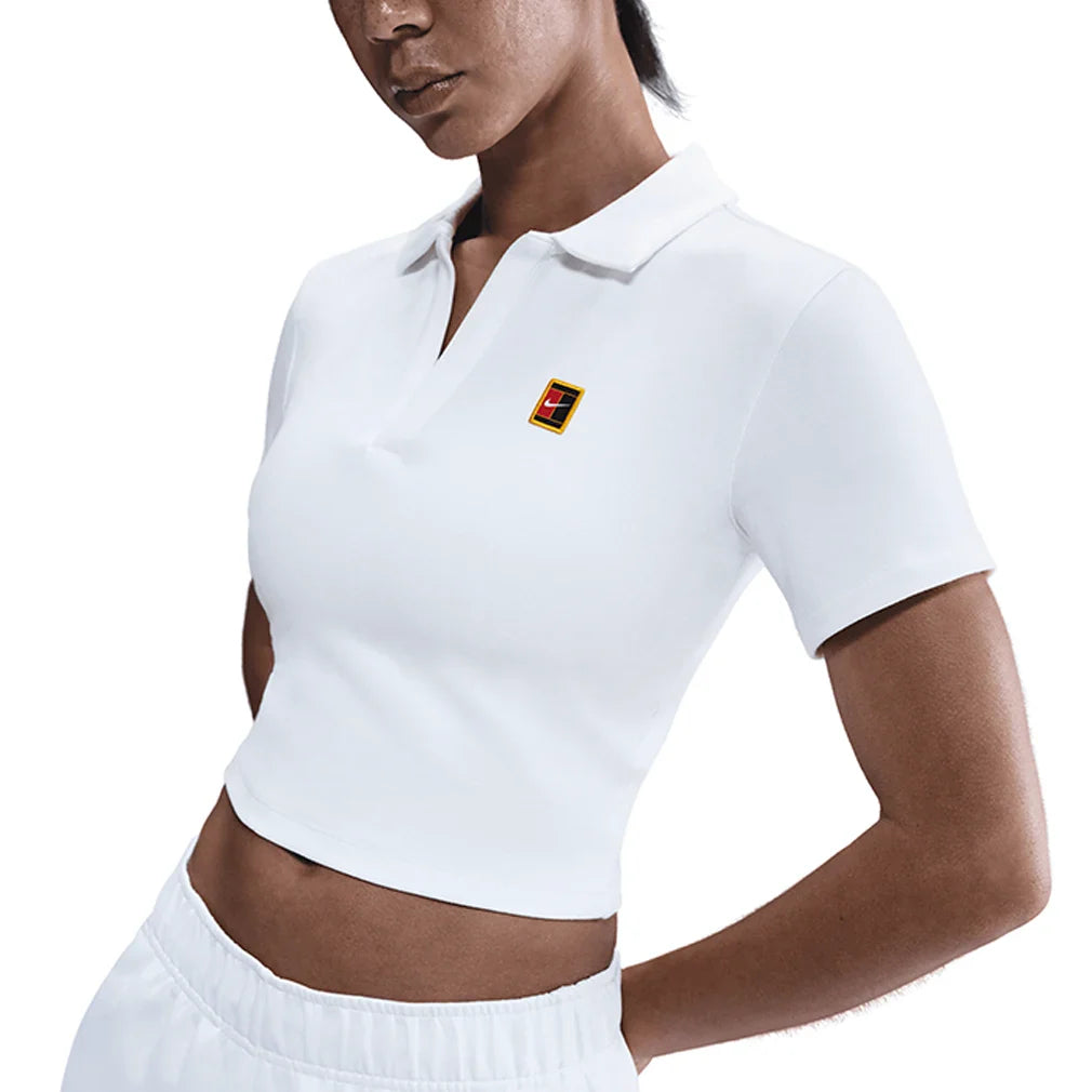 Women's Court Heritage Short-Sleeve Cropped Polo