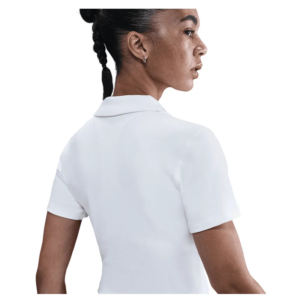 Women's Court Heritage Short-Sleeve Cropped Polo